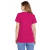 Damska koszulka T-shirt 100% miękka bawełna różowa roz. XXL